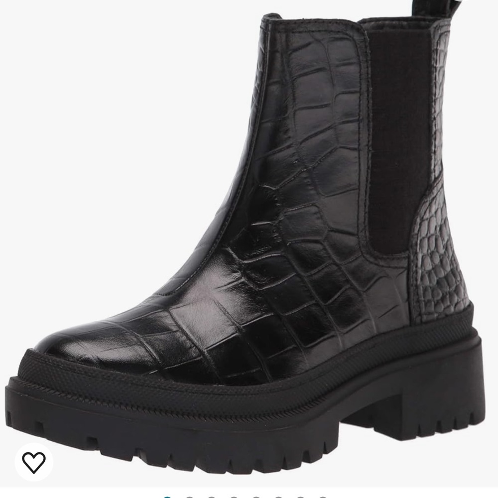 Lucky Brand Emali Lug sole black ankle bootie size 7